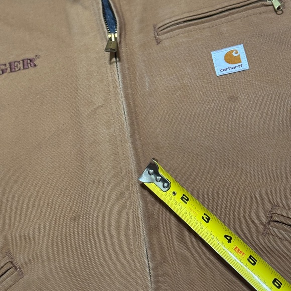 Vintage Carhartt J01 Detroit Ruger Embroidered Gun Promo 54 XXL Tall Jacket - Picture 7 of 7